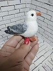Войлочная брошь Чайка, коллекция #Морской уголок